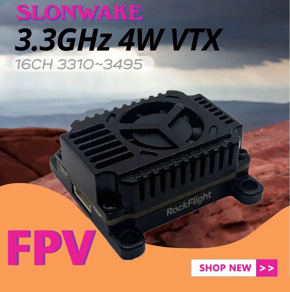 SLONWAKE FPV 3.3G 16CH 4000mW  - Fpv Drone Receiver avaliação e preço