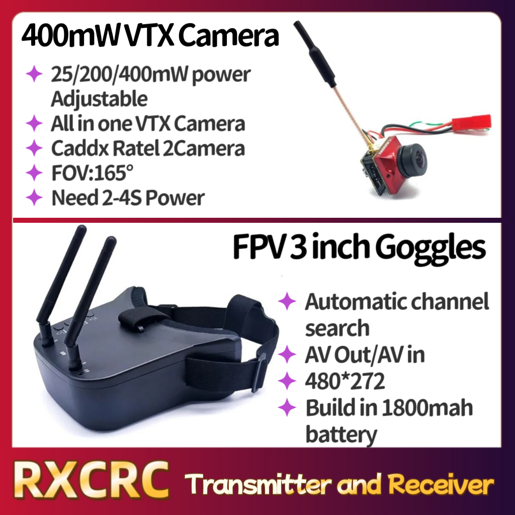 RXCRC 5.8G Module transmitter  - Fpv Drone Goggles avaliação e preço