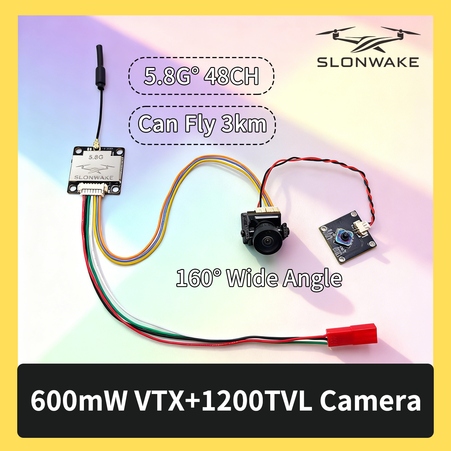 SLONWAKE 5.8G 600mW 7-24V FPV  - Fpv Drone Receiver avaliação e preço