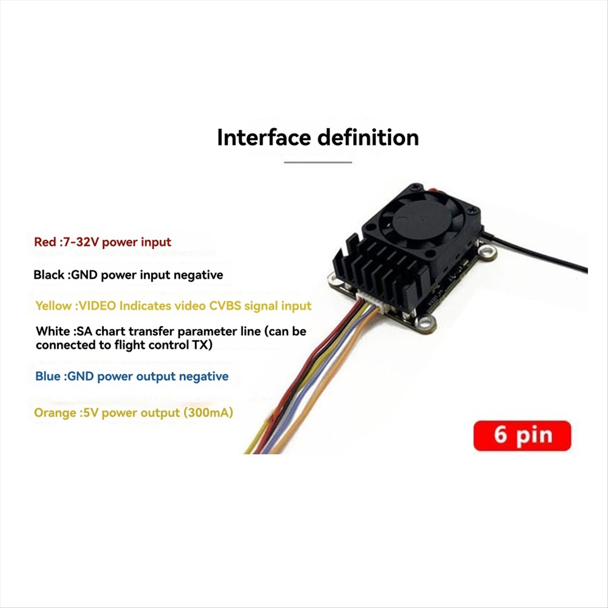 5.8G 2W VTX 2000mW FPV Video T - Fpv Drone Vtx avaliação e preço