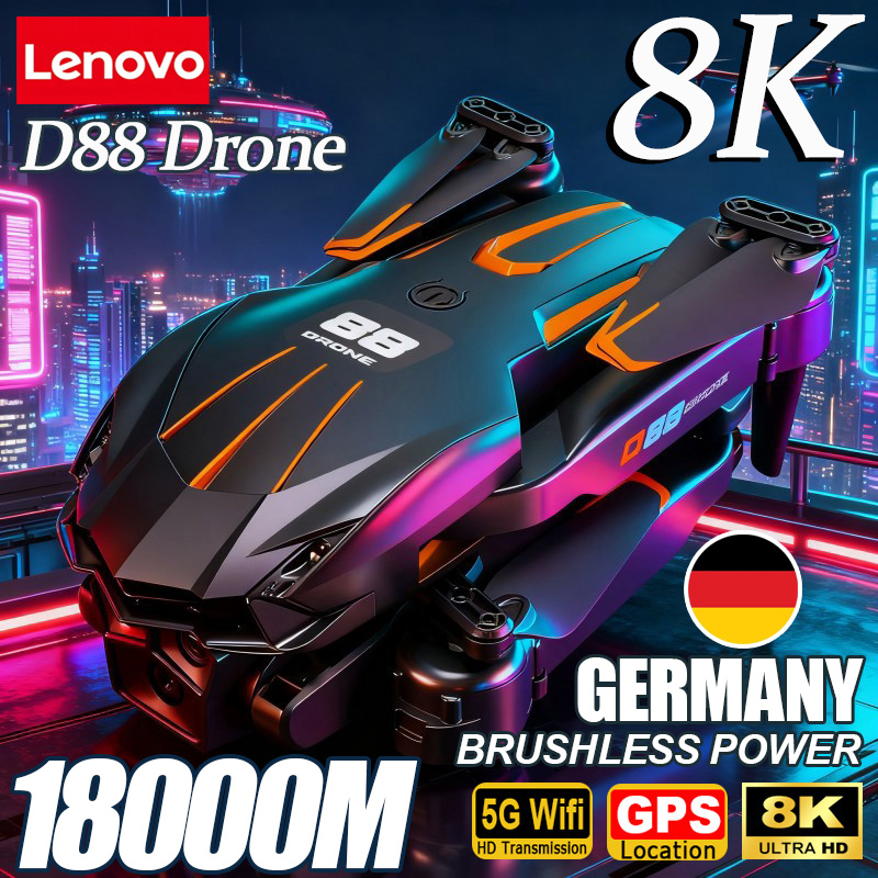 Lenovo D88 Drone 8K Aerial HD  - Fpv Drone Charger avaliação e preço