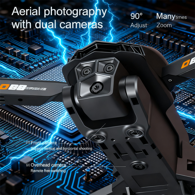 Lenovo D88 Drone 8K Aerial HD  - Fpv Drone Charger avaliação e preço