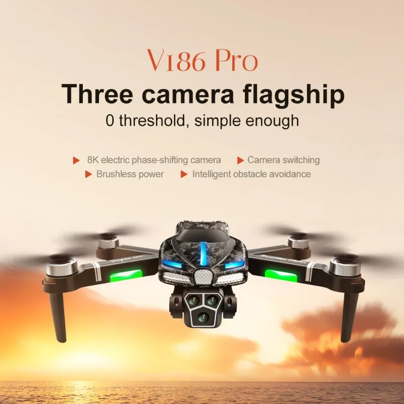 New V186 Pro Drone Professiona - Fpv Drone Charger avaliação e preço
