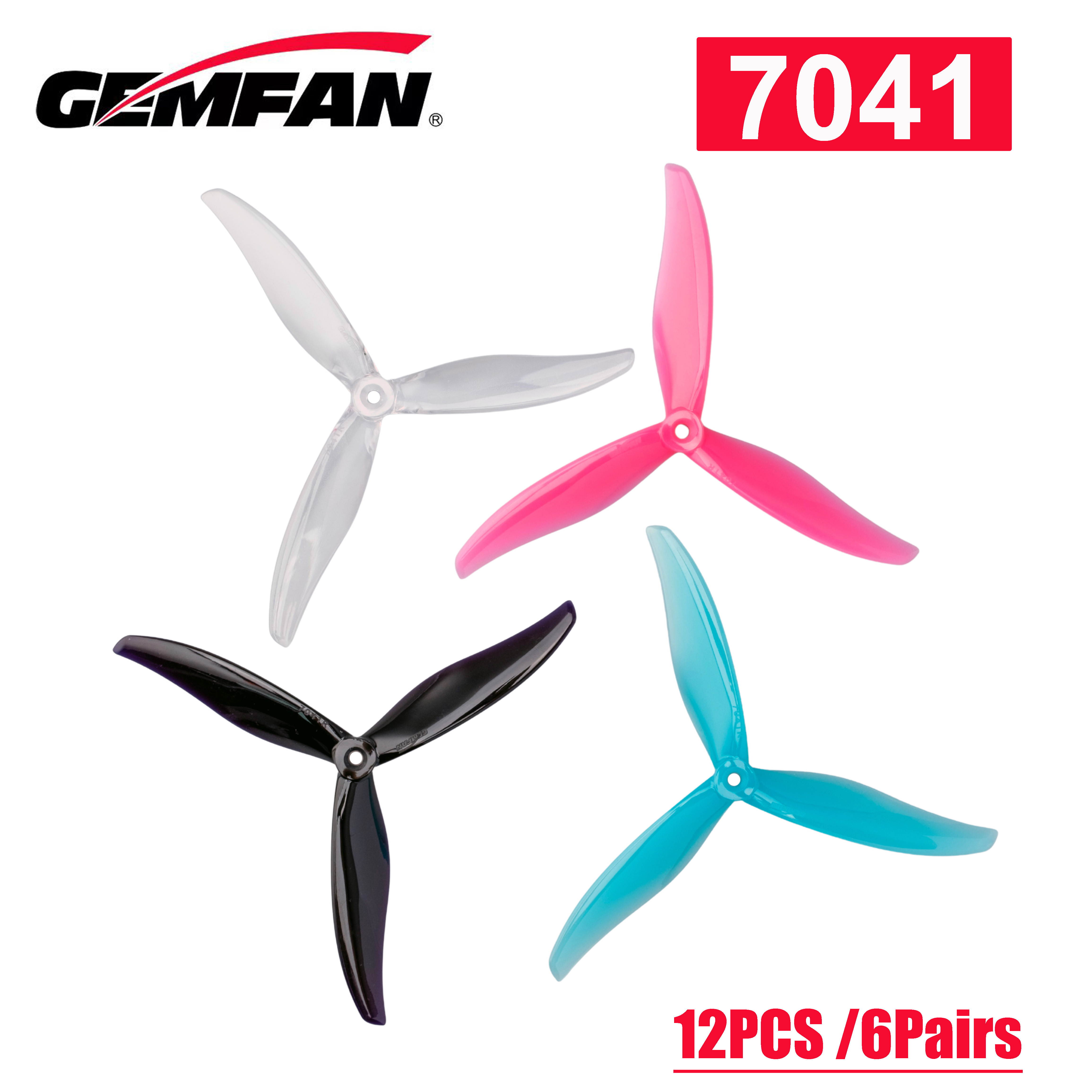 NEW12PCS /6Pairs Gemfan Flash  - Fpv Drone Motor avaliação e preço