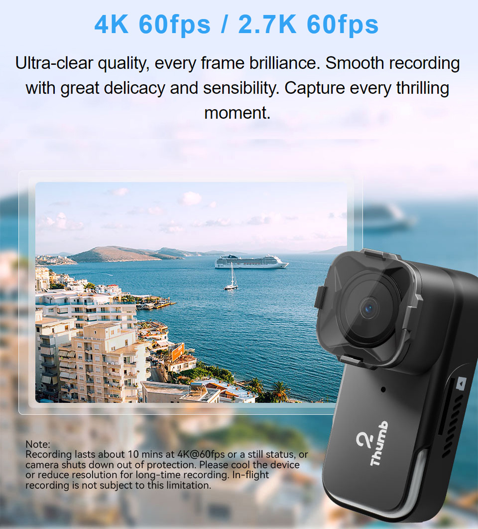 New Version RunCam Thumb 2 4K  - Fpv Drone Camera avaliação e preço