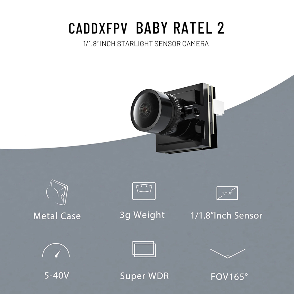 CADDX Micro FPV Camera Ratel 2 - Fpv Drone Camera avaliação e preço