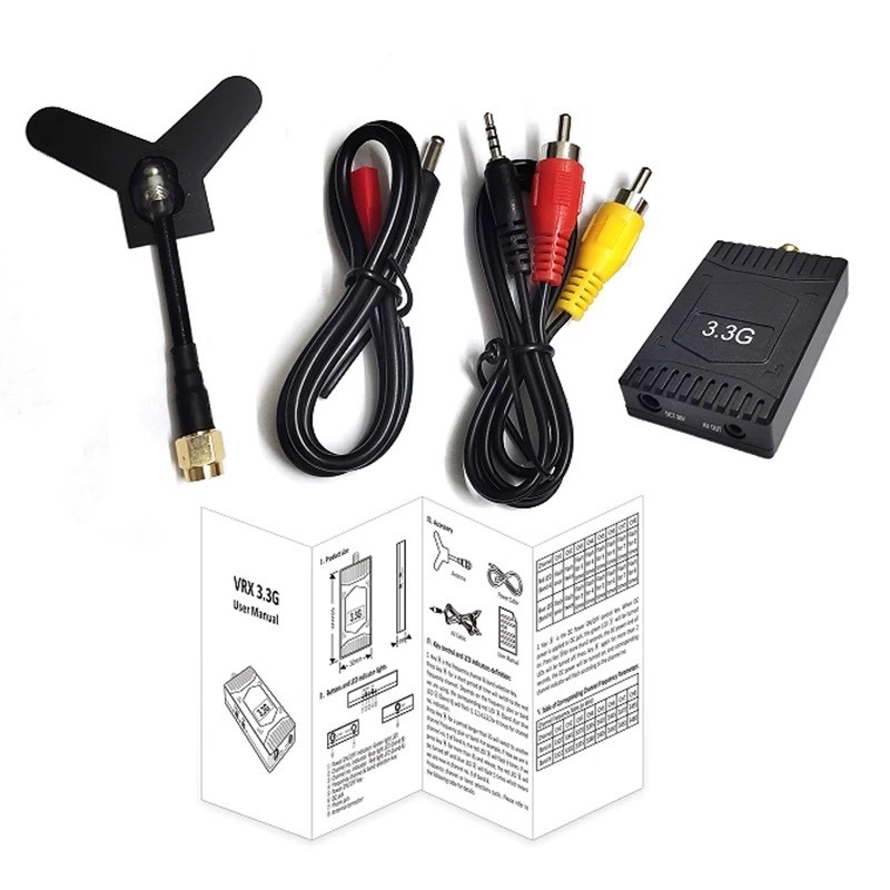 3.3GHz FPV VTX/VRX  3W Analog  - Fpv Drone Vtx avaliação e preço