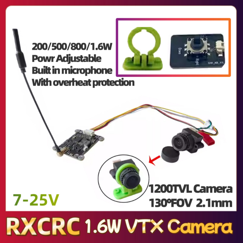 RXCRC 5.8G Module 48CH 1.6W VT - Fpv Drone Frame avaliação e preço