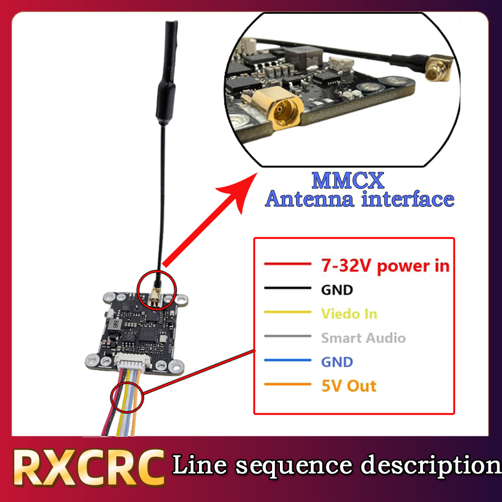 RXCRC 5.8G Module 48CH 1.6W VT - Fpv Drone Frame avaliação e preço