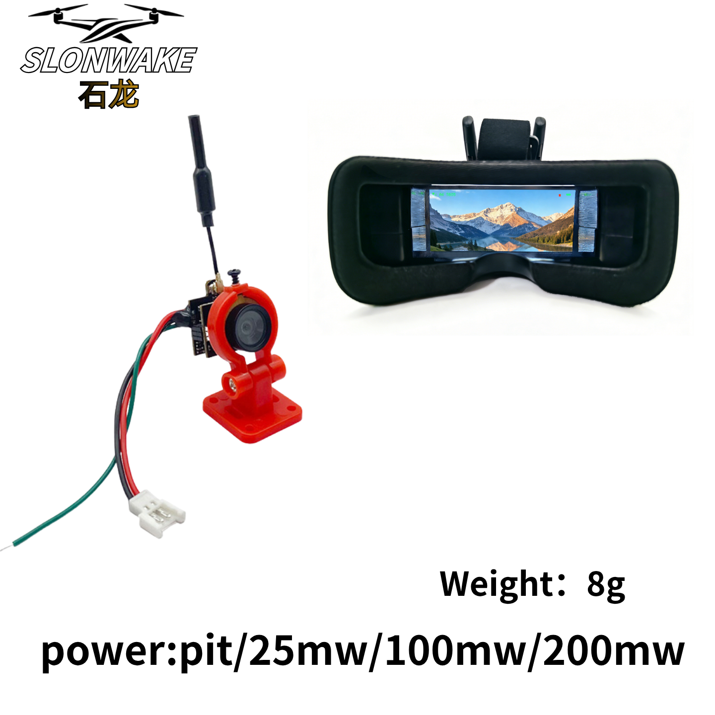 Slonwake 5.8G 48CH 200mW FPV D - Fpv Drone Receiver avaliação e preço