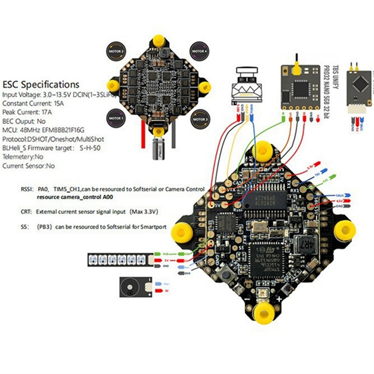 NEW F411 AIO Flight Controller - Fpv Drone Charger avaliação e preço