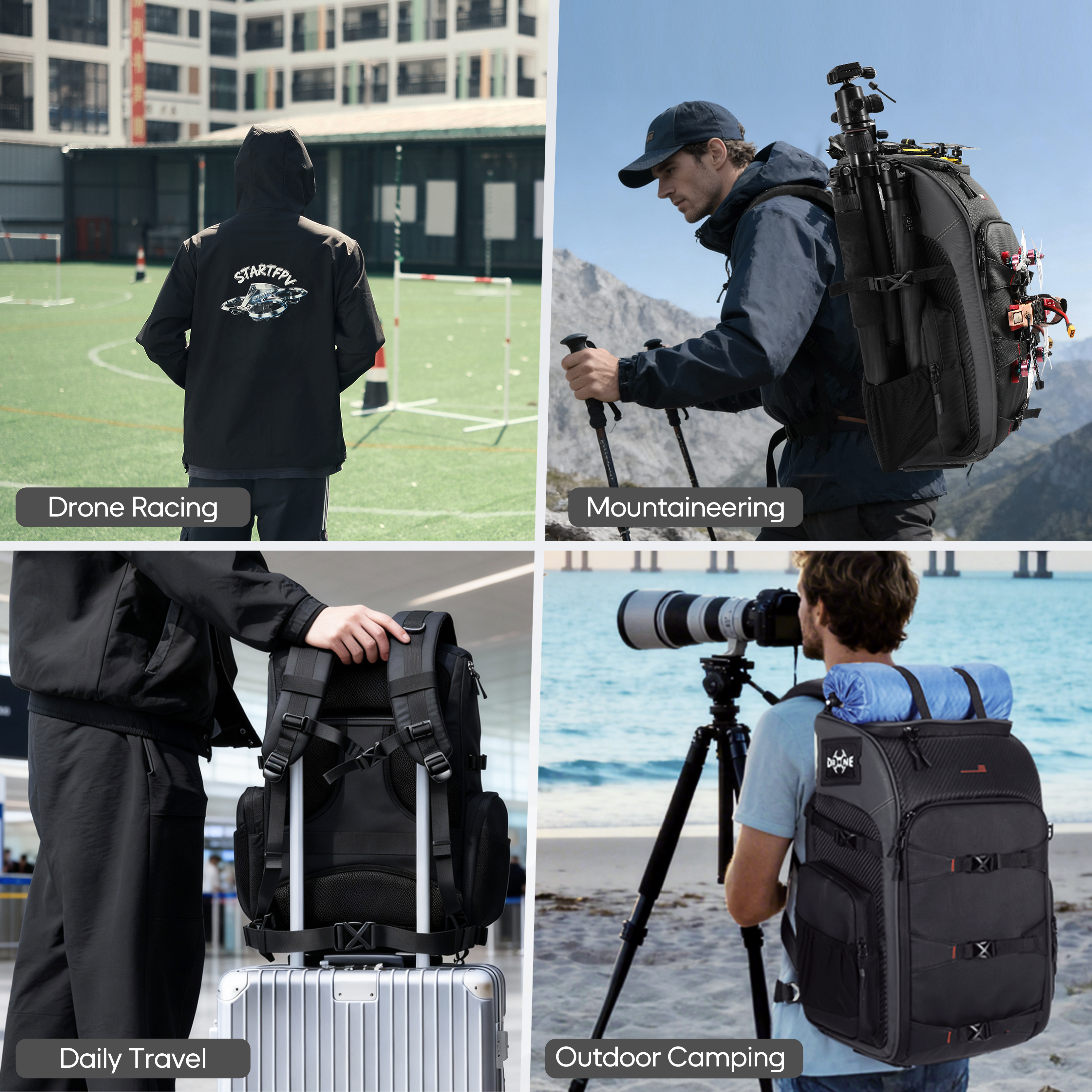 FPV Drone Backpack 40L Profess - Fpv Drone Bag avaliação e preço