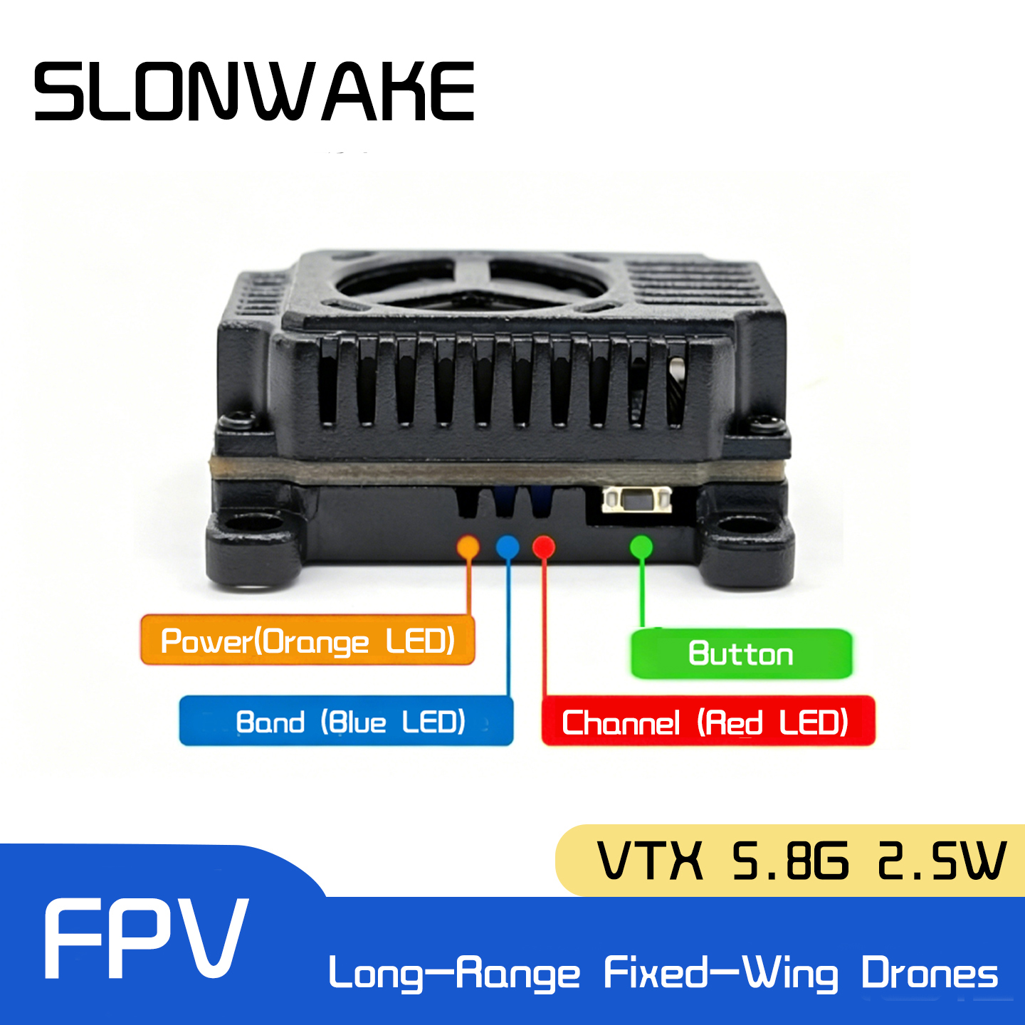 SLONWAKE 5.8G 48CH FPV Transmi - Fpv Drone Receiver avaliação e preço