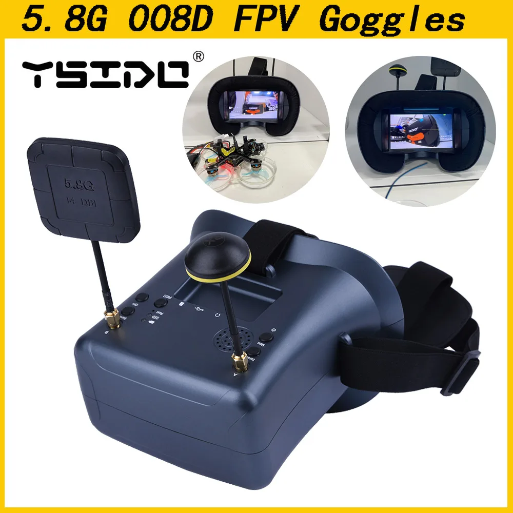 5.8G 40CH 4.3 Inch 800*480 Vid - Fpv Drone Goggles avaliação e preço