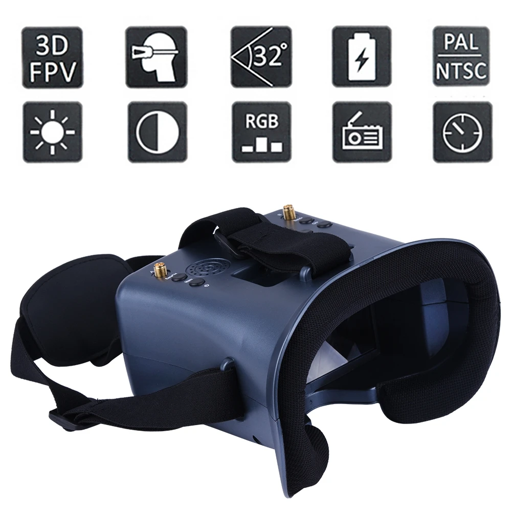 5.8G 40CH 4.3 Inch 800*480 Vid - Fpv Drone Goggles avaliação e preço