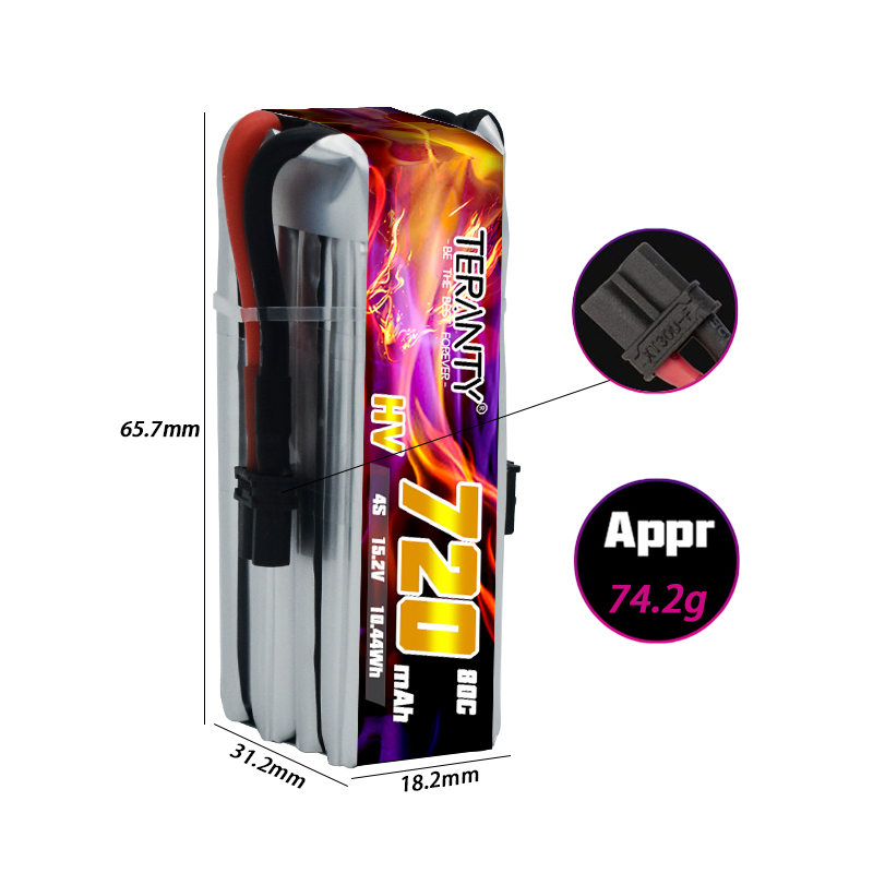 TERANTY 720mAh 4S 15.2V HV Lip - Fpv Drone Kit avaliação e preço