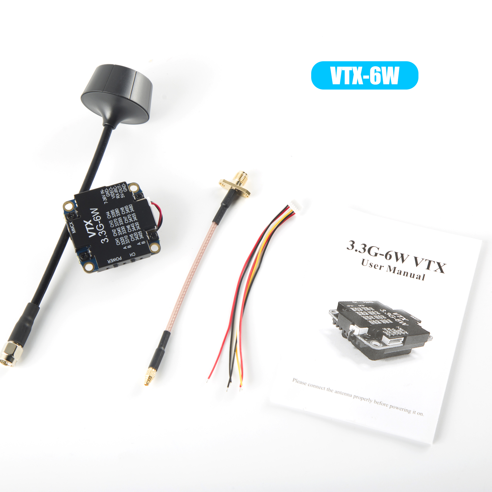 FPV Video Transmitter 3.3G 6W  - Fpv Drone Vtx avaliação e preço