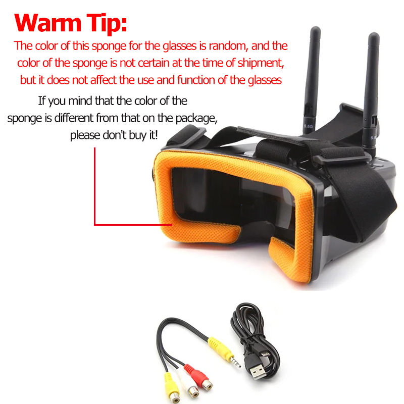 VR009 FPV Video Goggles 3Inch  - Fpv Drone Antenna avaliação e preço
