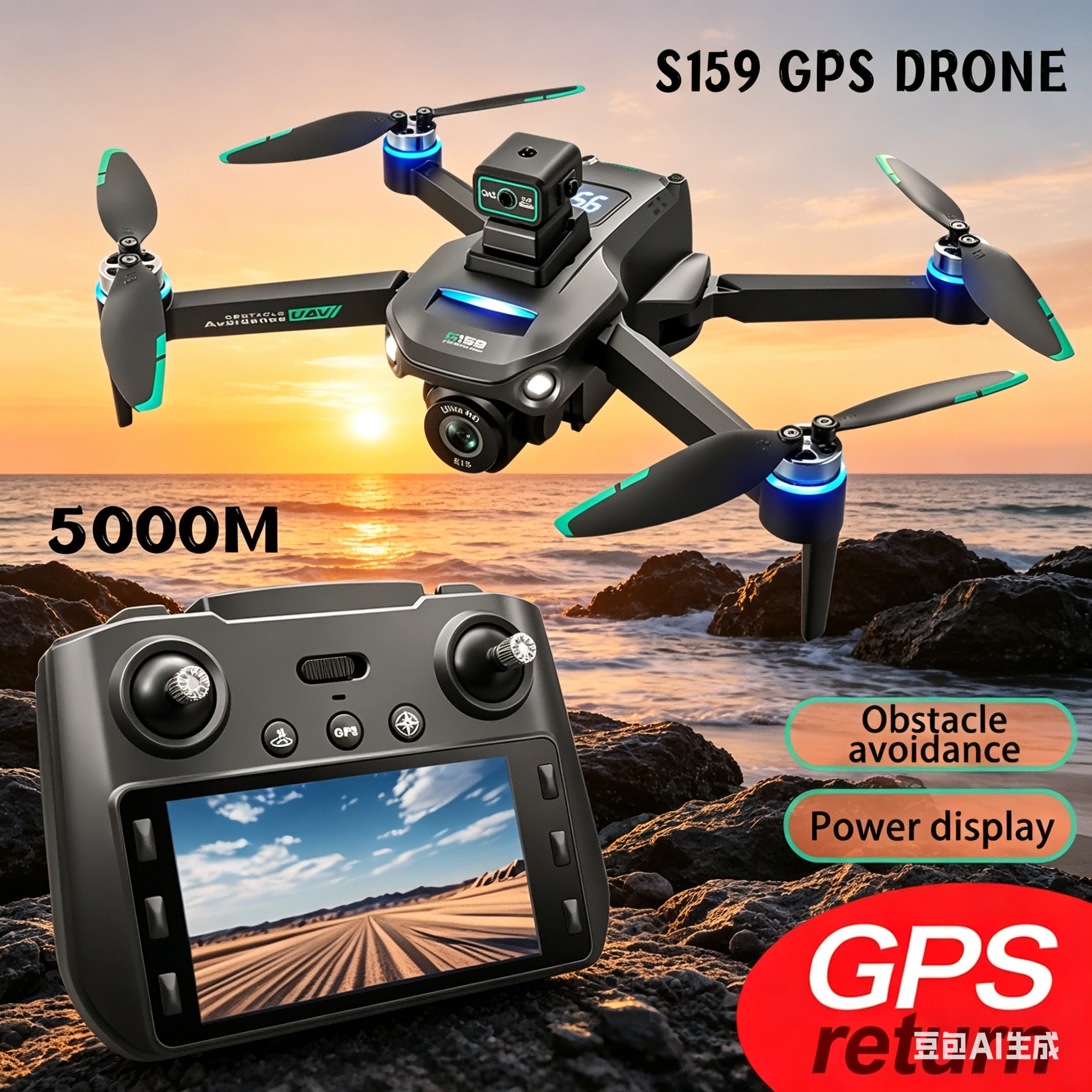 S159 GPS Drone 4K Profesional  - Fpv Drone Charger avaliação e preço
