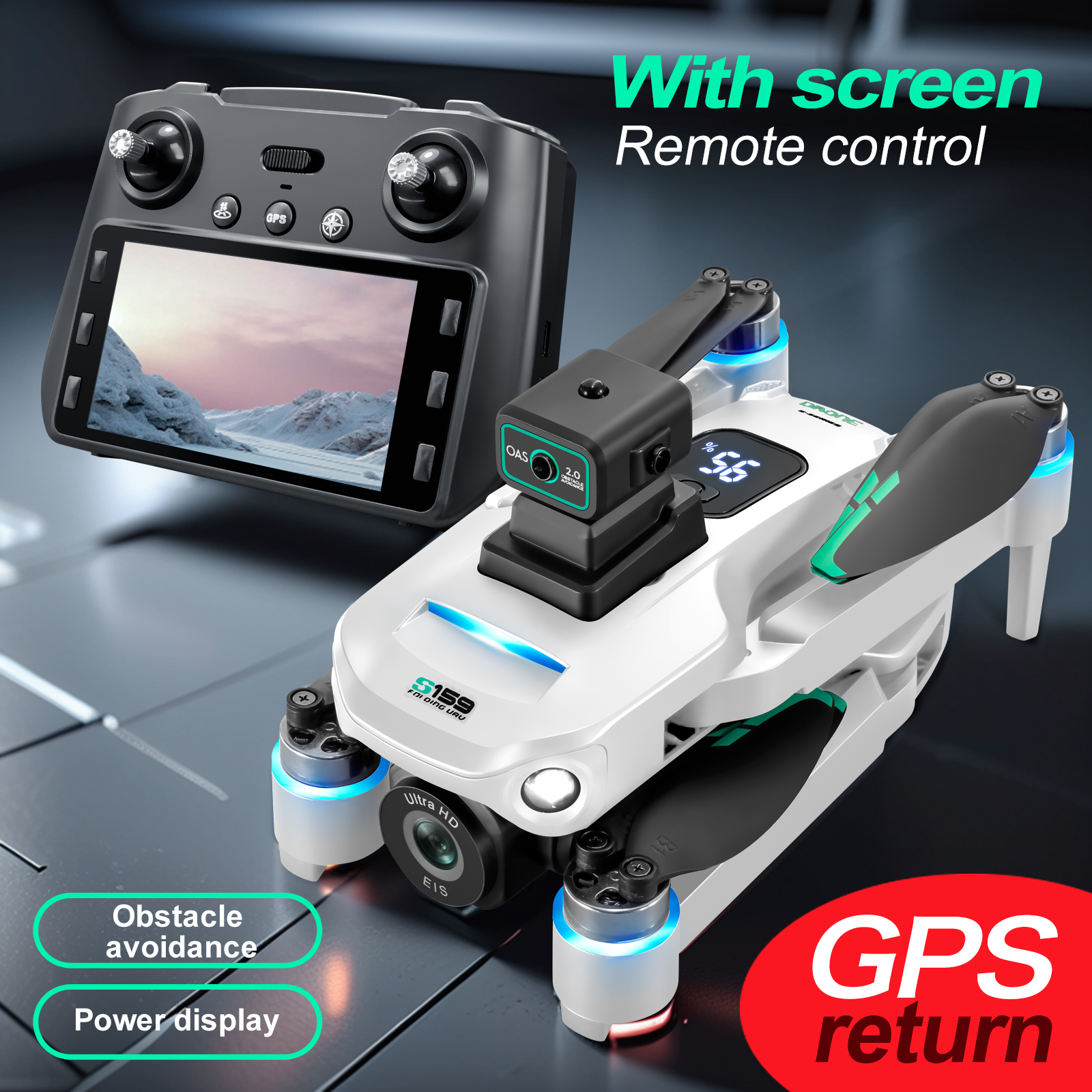 S159 GPS Drone 4K Profesional  - Fpv Drone Charger avaliação e preço